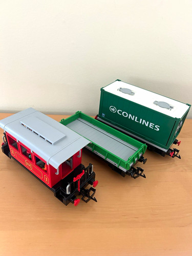Playmobil eisenbahn waggons - playmobil, eisenbahn-waggons