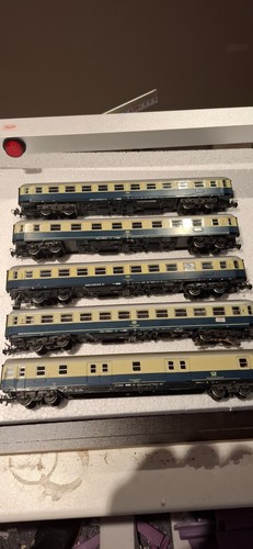 Märklin personen waggon blau - waggon,