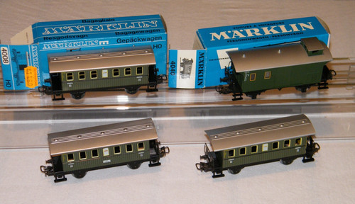 Märklin personenwagen - 4x,